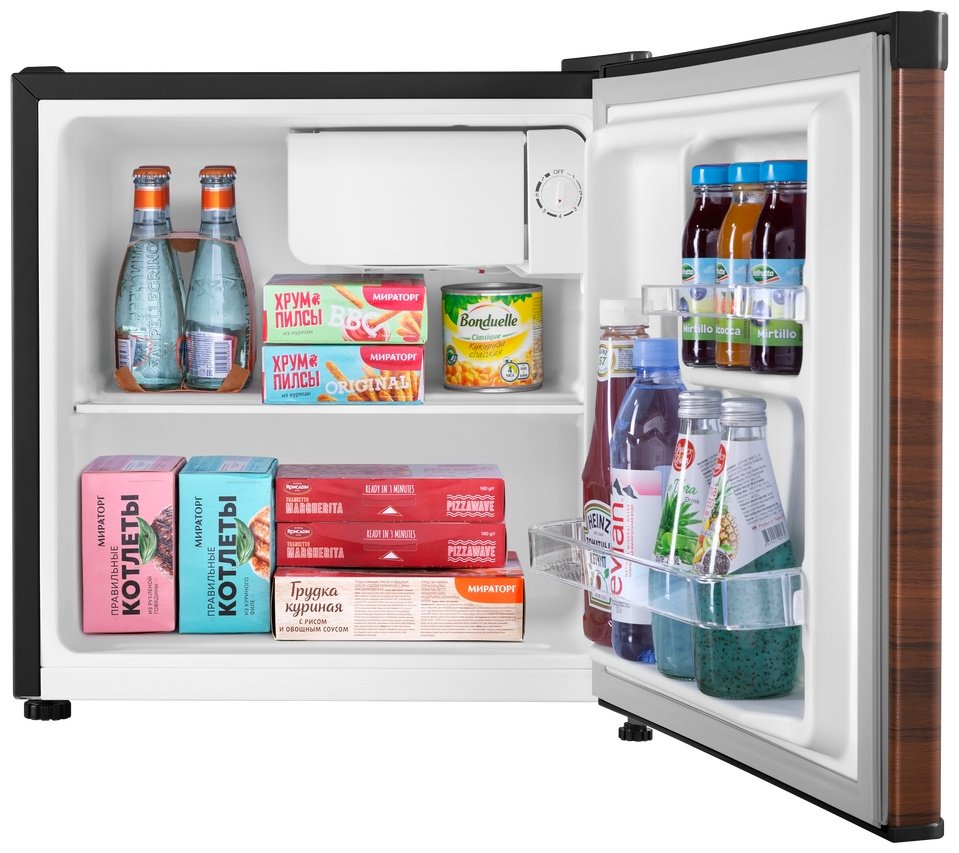 Холодильник MAUNFELD MFF50WD коричневый, черный - ForteMarket Холодильник MAUNFELD MFF50WD коричневый, черный купить,107016