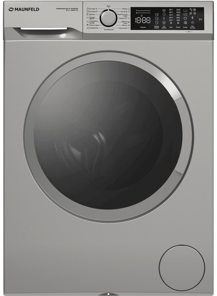 Стиральная машина MAUNFELD MFWM128SL400 ST серый купить,NaN