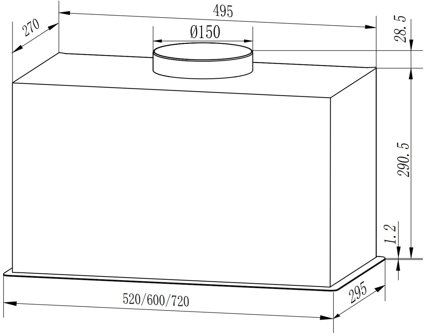 Вытяжка EXITEQ EX-1516 черный купить,NaN