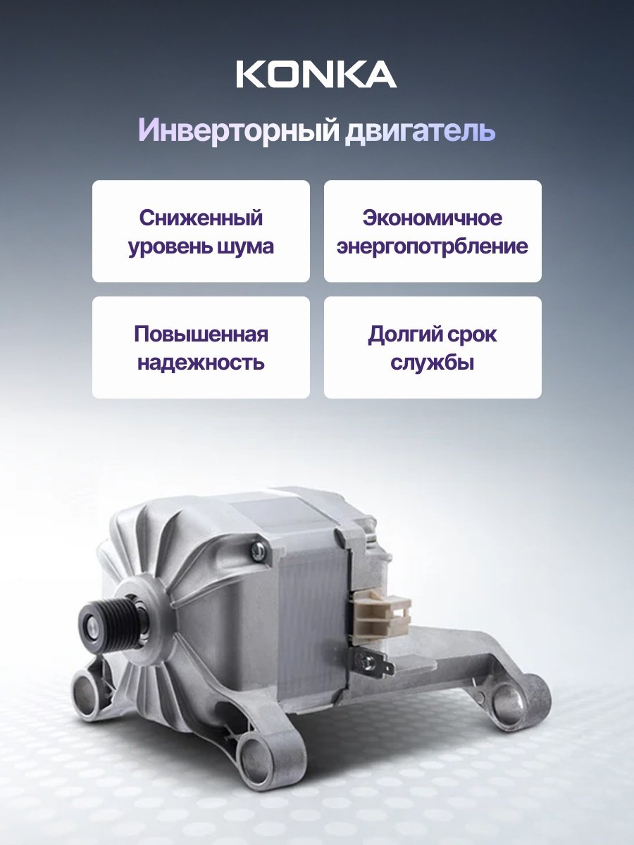 Стиральная машина KONKA KWM10-12DH21BG серый