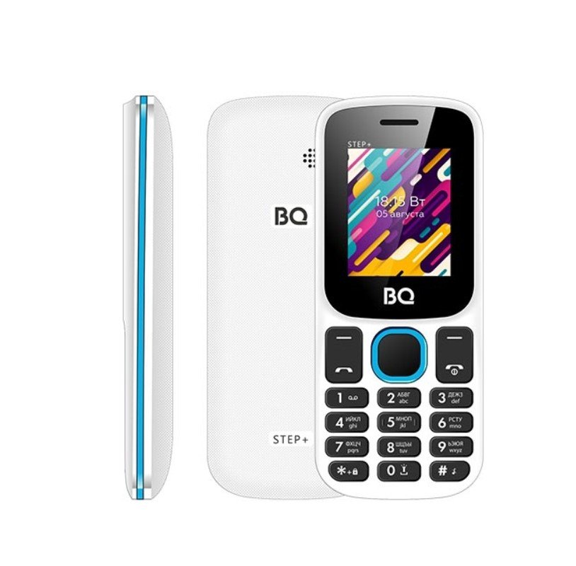 Мобильный телефон BQ-1848 Step+ White-Blue купить,NaN