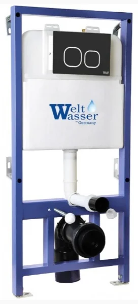 Инсталляция для унитаза WeltWasser WW Bamberg 525 BL черный купить,107500