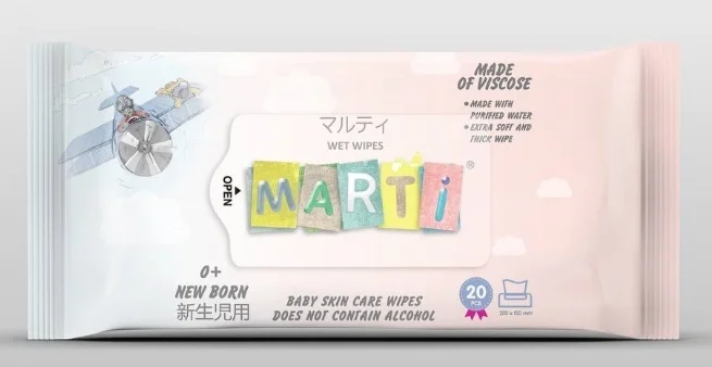 Детские влажные салфетки Marti 20 шт - ForteMarket Детские влажные салфетки Marti 20 шт купить,0