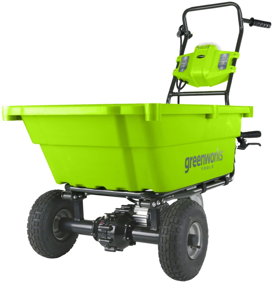 Greenworks тележка для сада G40GCK4 (7400007UBRU) купить,NaN