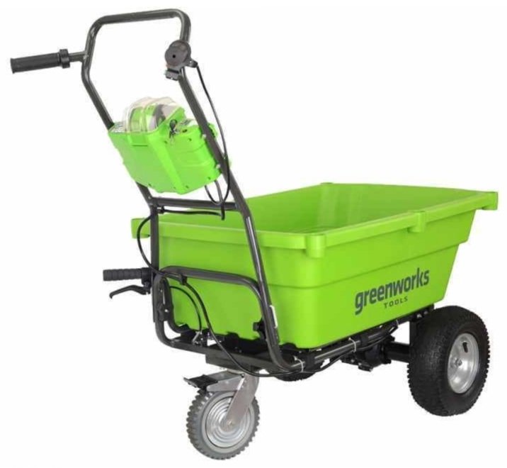 Greenworks тележка для сада G40GCK4 (7400007UBRU) купить,NaN