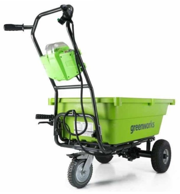 Greenworks тележка для сада G40GCK4 (7400007UBRU) купить,NaN
