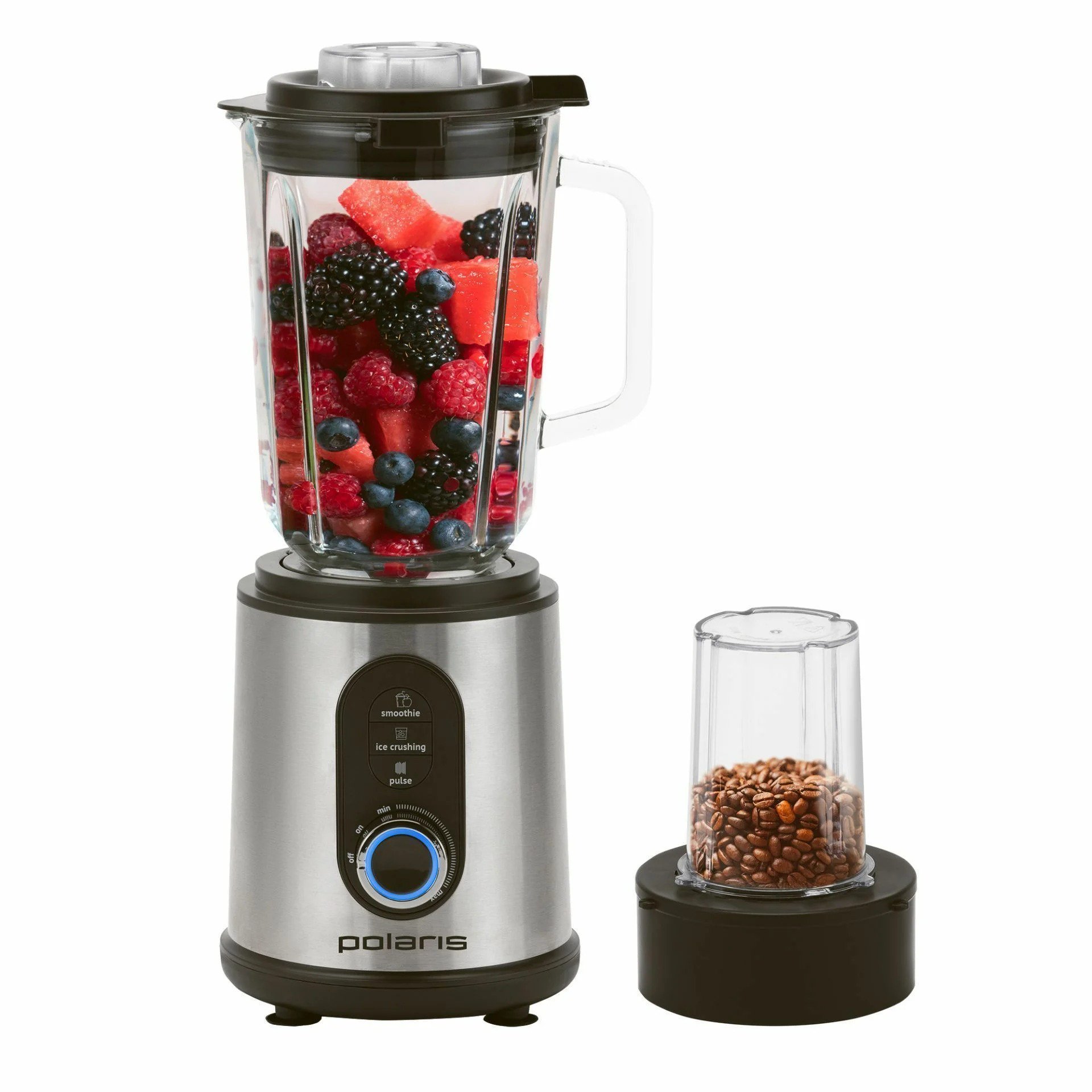 Блендер Polaris PTB 1530G серебристый купить,NaN