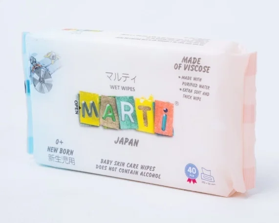 Детские влажные салфетки Marti 40 шт купить,0