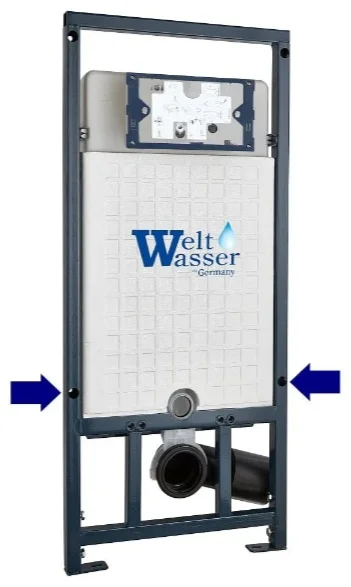 Инсталляция комплект WeltWasser MM50786 MARBERG 507 + MERZBACH 043 GL-BL + MAR 507 SE MT-BL черный