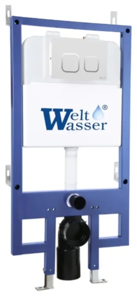 Инсталляция комплект WeltWasser BM54510 BAMBERG 545 + MERZBACH 043 GL-WT + BAMBERG BL белый