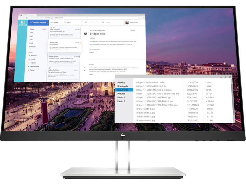 Монитор HP E23 G4 9VF96AA 23" черный
