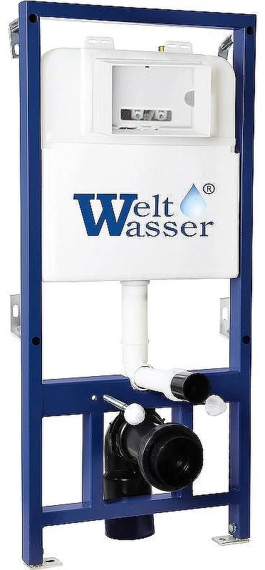 Инсталляция комплект WeltWasser BS5252 BAMBERG 525 + SALZBACH 043 GL-WT + BAMBERG CR белый купить,182400