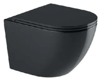 Унитаз подвесной WeltWasser WW MERZBACH 043 GL-BL 49х36х37см черный
