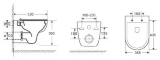 Инсталляция комплект WeltWasser MB5071 MARBERG 507 + BAARBACH 004 GL-WT + MAR 507 RD белый купить,151500