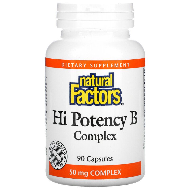 Natural Factors Комплекс витаминов группы B 90шт капсулы