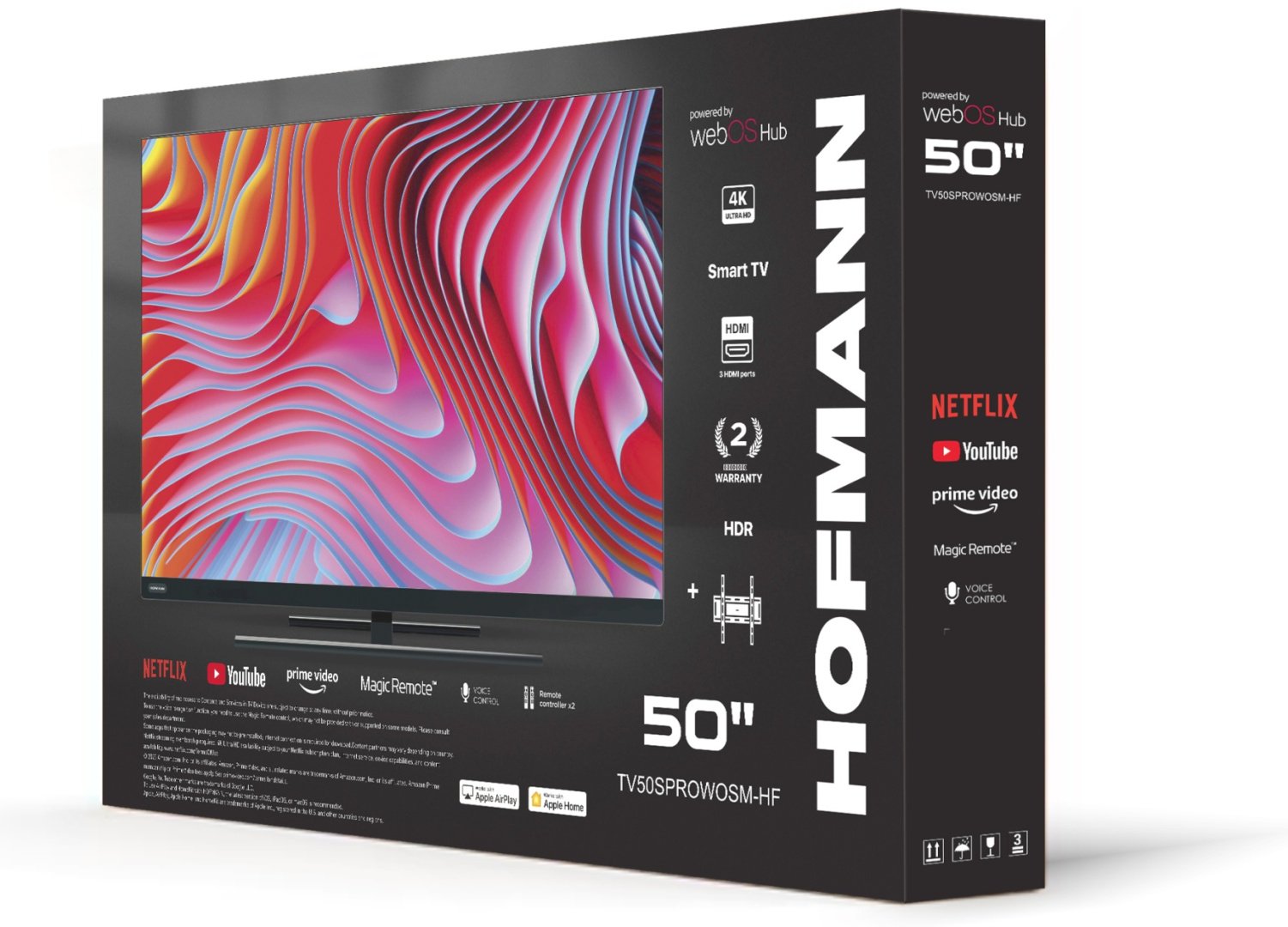 Телевизор 50" (127 см) Hofmann TV50SPROWOSMHF LED UHD Grey купить,NaN