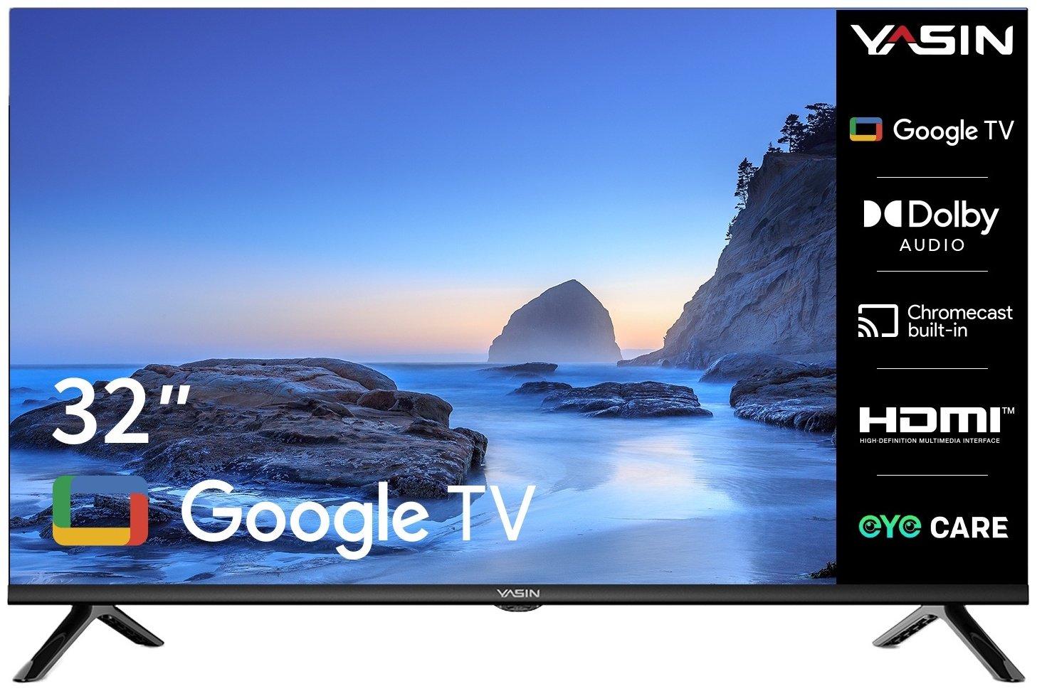 Телевизор 32" (81 см) Yasin 32G11 LED HD Black