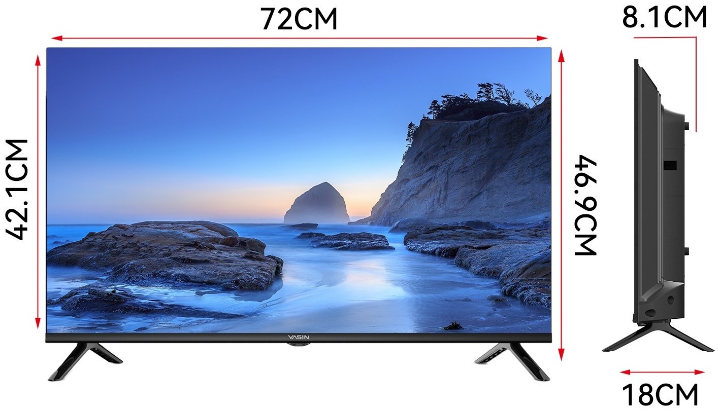 Телевизор 32" (81 см) Yasin 32G11 LED HD Black