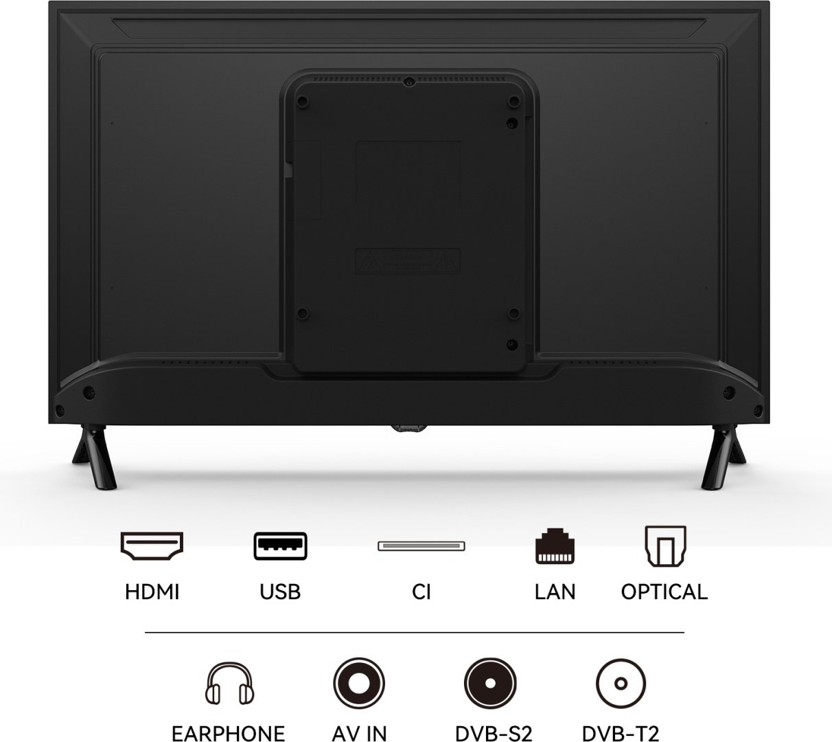 Телевизор 32" (81 см) Yasin 32G11 LED HD Black