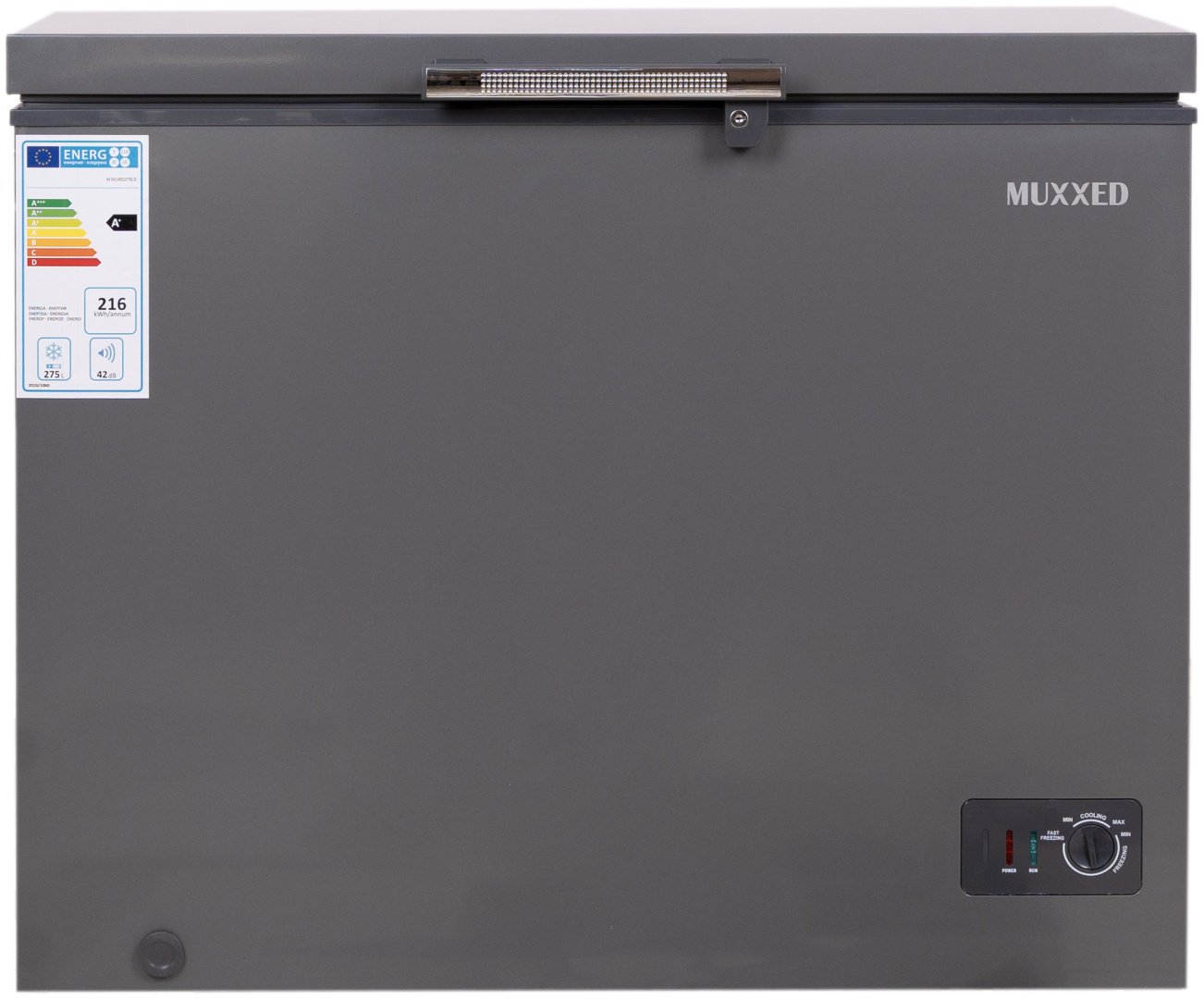 Морозильник Muxxed M BC/BD 275 ALS 275 л серый