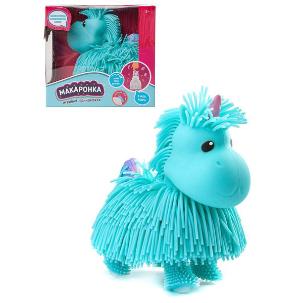 Музыкальная игрушка Abtoys Макаронка единорожка голубая купить,NaN