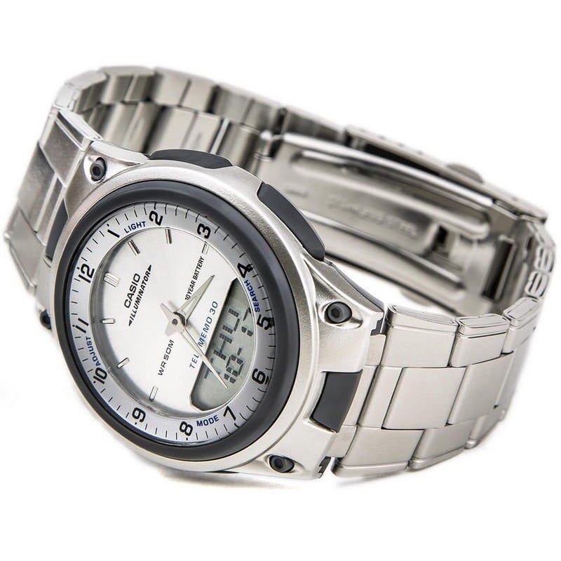 Часы мужские Casio AW-80D-7AVDF серебристые купить,NaN