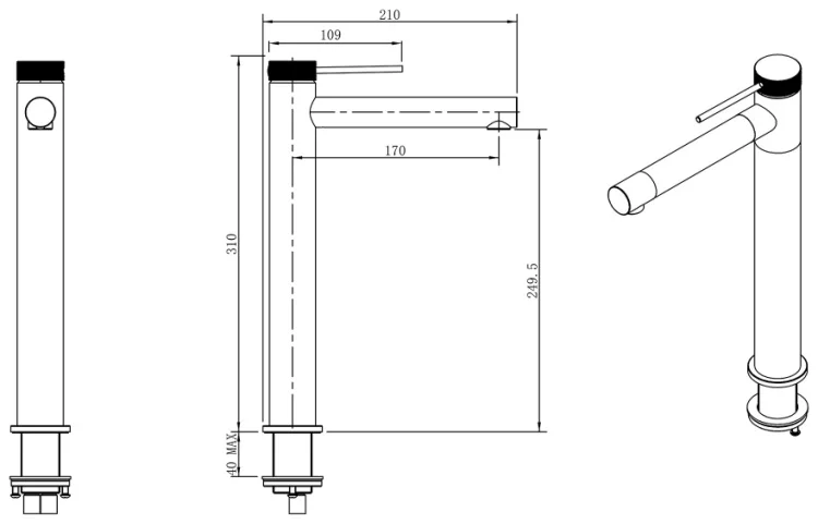 Смеситель Abber Emotion 316 AF8811BST-L брашированная сталь купить,174900