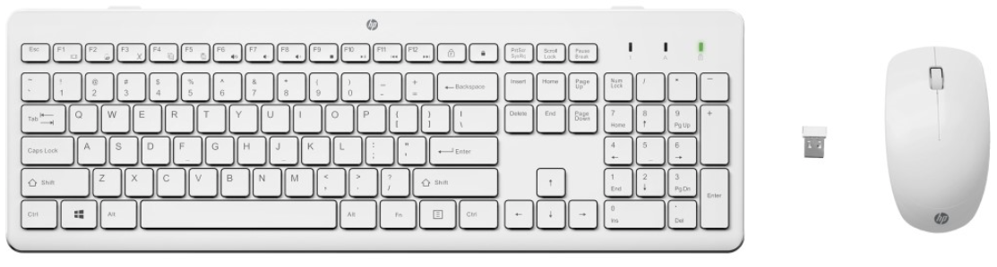 Клавиатура+мышь HP 230 3L1F0AA белая