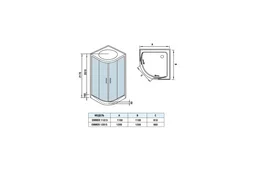 Душевая кабина WeltWasser WW500 Emmer 11015-2 110х110х217см