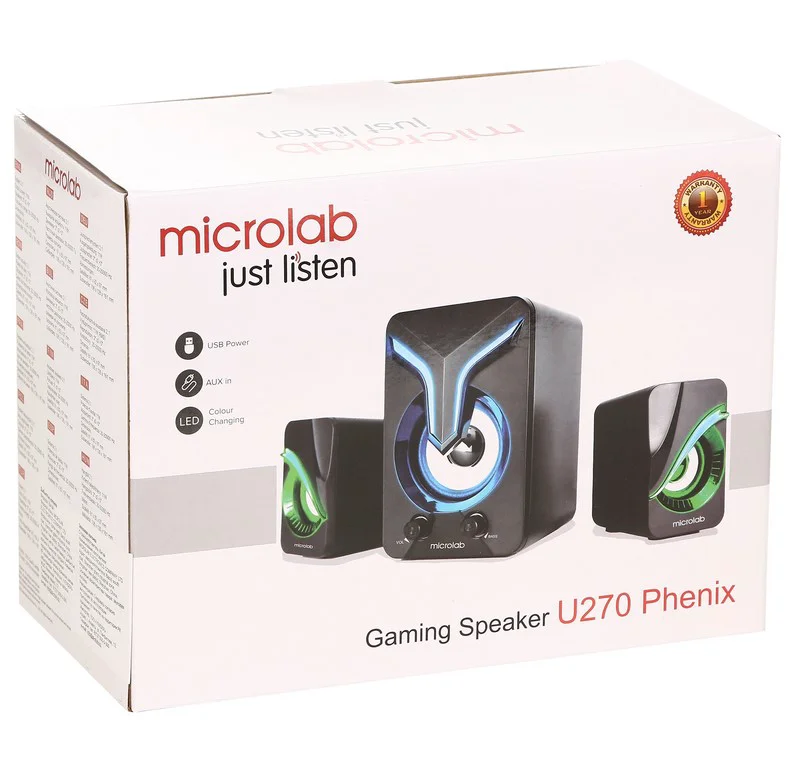 Колонки Microlab U270 Phenix 2.1 Black