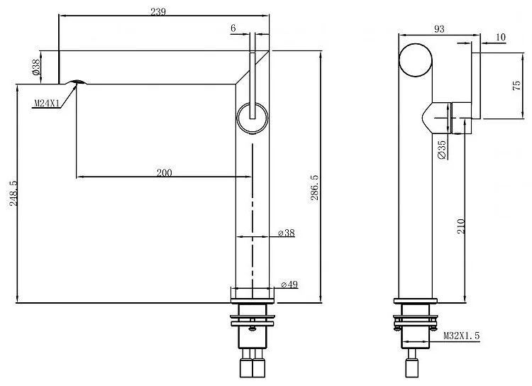 Смеситель Abber Perfekte 316 AF8A11BG-L золото брашированное купить,211600