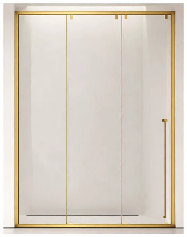 Ограждение душевое Stella Е14-1 150х200см золото купить,NaN