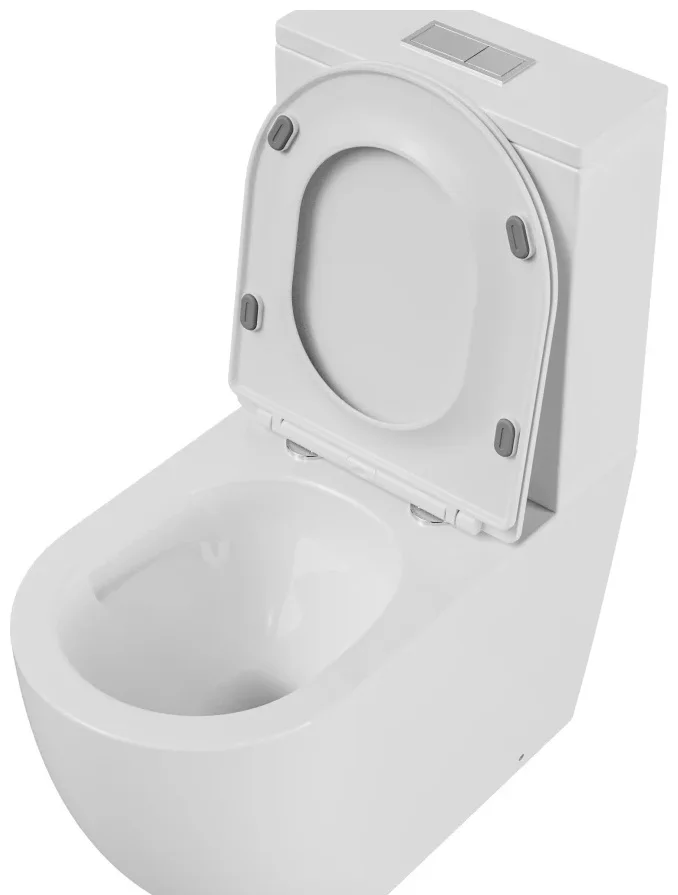 Унитаз безободковый Kabinka.kz GR-4494SQ 64х36х83.5см белый