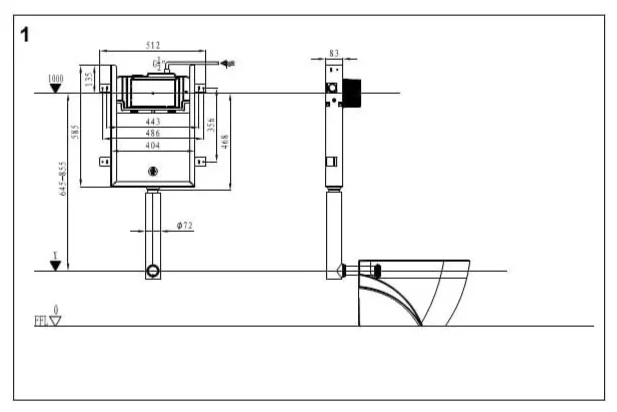 Инсталляция комплект WeltWasser AG49758 AMBERG 404 + GELBACH 002 MT-BL + AMBERG RD-MT CR черный купить,NaN