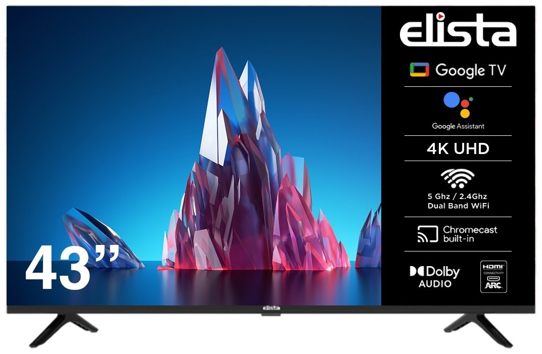 Телевизор 43” (109 см) Elista GTV-43UHDELD LED UHD Black купить,NaN