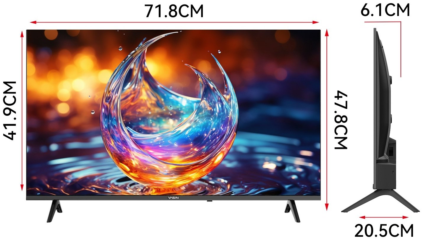 Телевизор 32" (81 см) Yasin 32E9000 LED HD Black купить,NaN