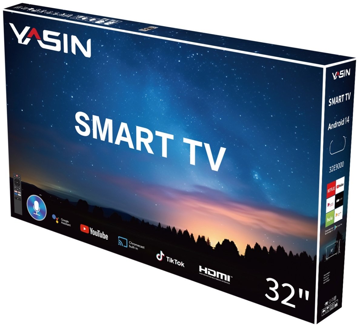 Телевизор 32" (81 см) Yasin 32E9000 LED HD Black купить,NaN