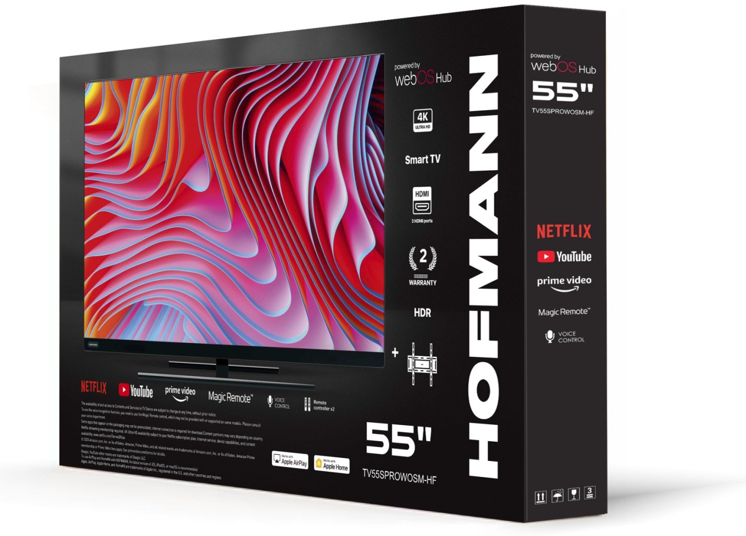 Телевизор 55" (140 см) Hofmann TV55SPROWOSM/HF LED UHD Black