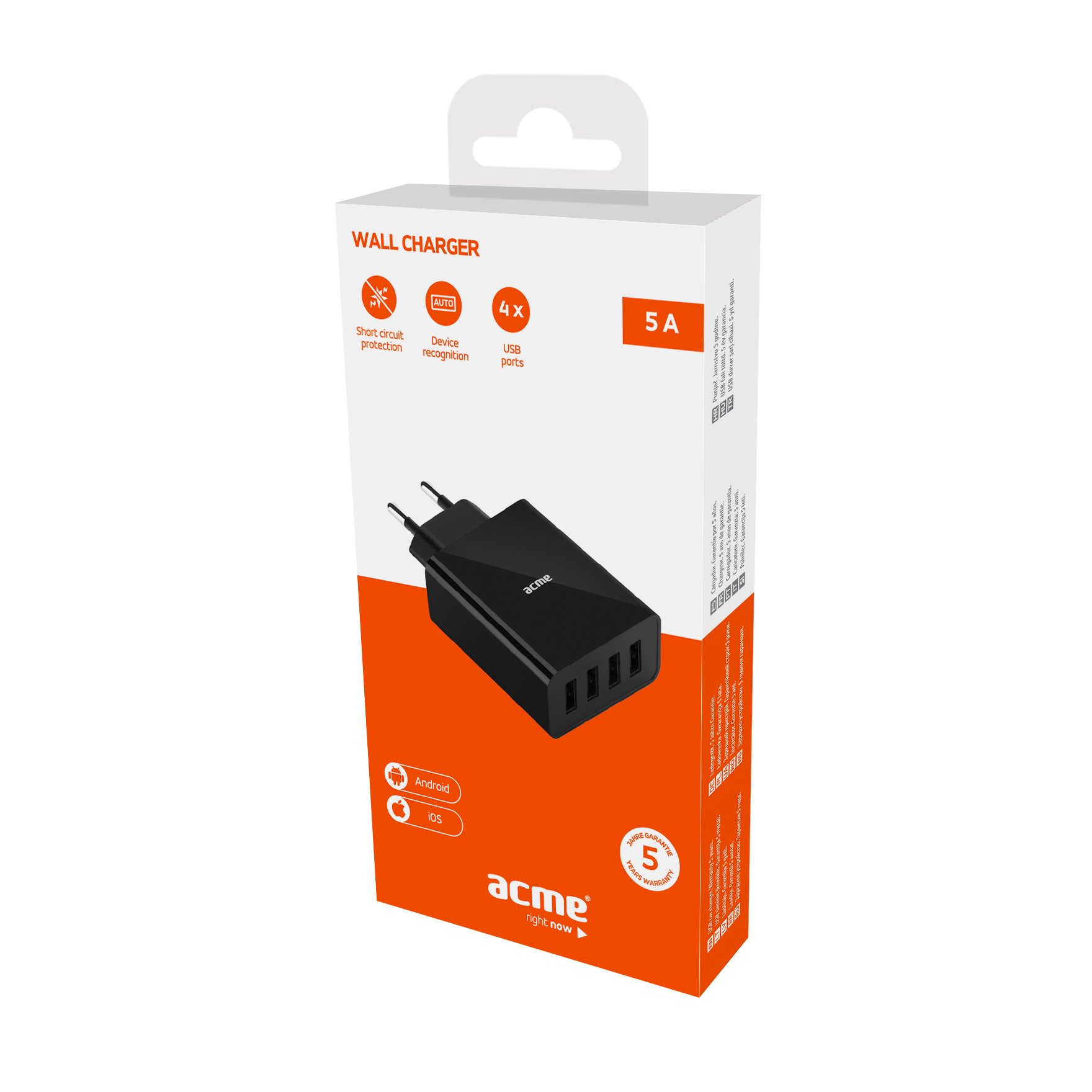 Зарядное устройство  Acme CH207 черное купить,0