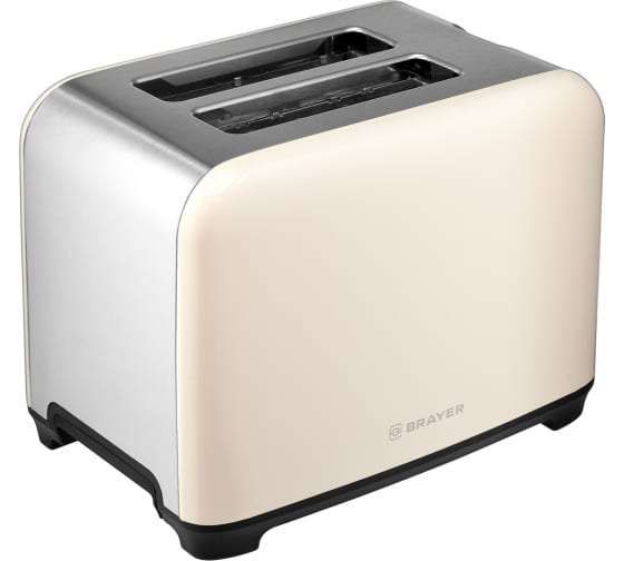 Тостер Brayer BR2111 бежево-серебристый купить,23990