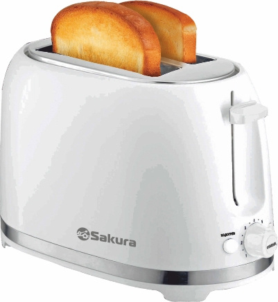 Тостер Sakura SA-7610W белый купить,NaN