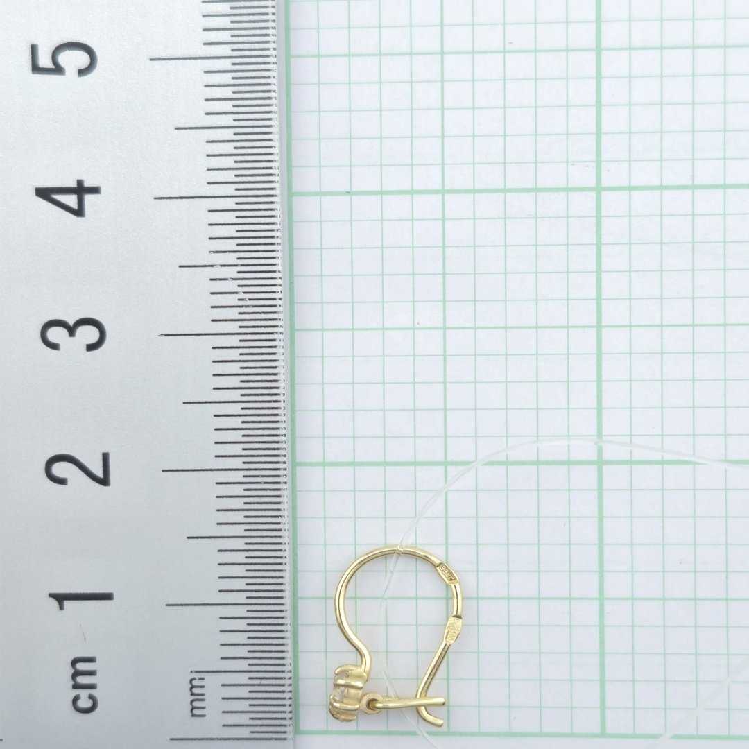 Серьги GOLDOS 124921 вес 0.7 г золото, фианит купить,NaN