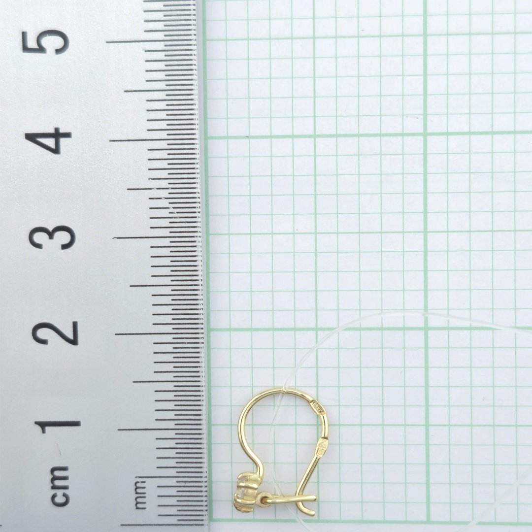 Серьги GOLDOS 124921 вес 0.7 г золото, фианит купить,NaN