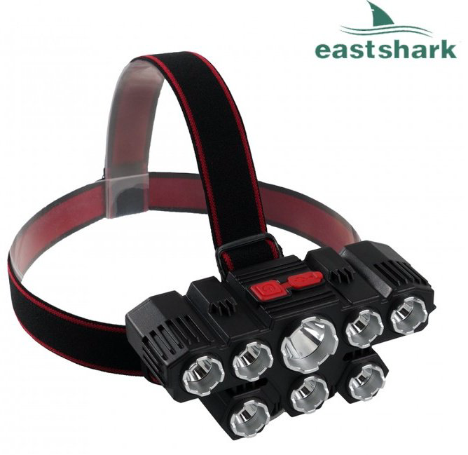 Фонарь East Shark 7478684 налобный черный