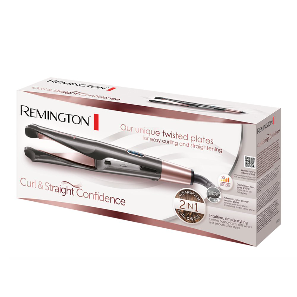 Выпрямитель Remington Curl & Straight Confidence S6606 черный купить,NaN