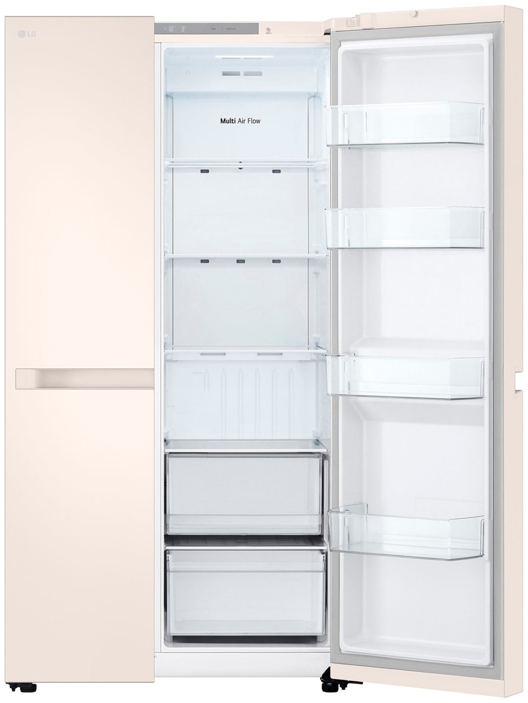 Холодильник LG GC-B257KEHW бежевый купить,0