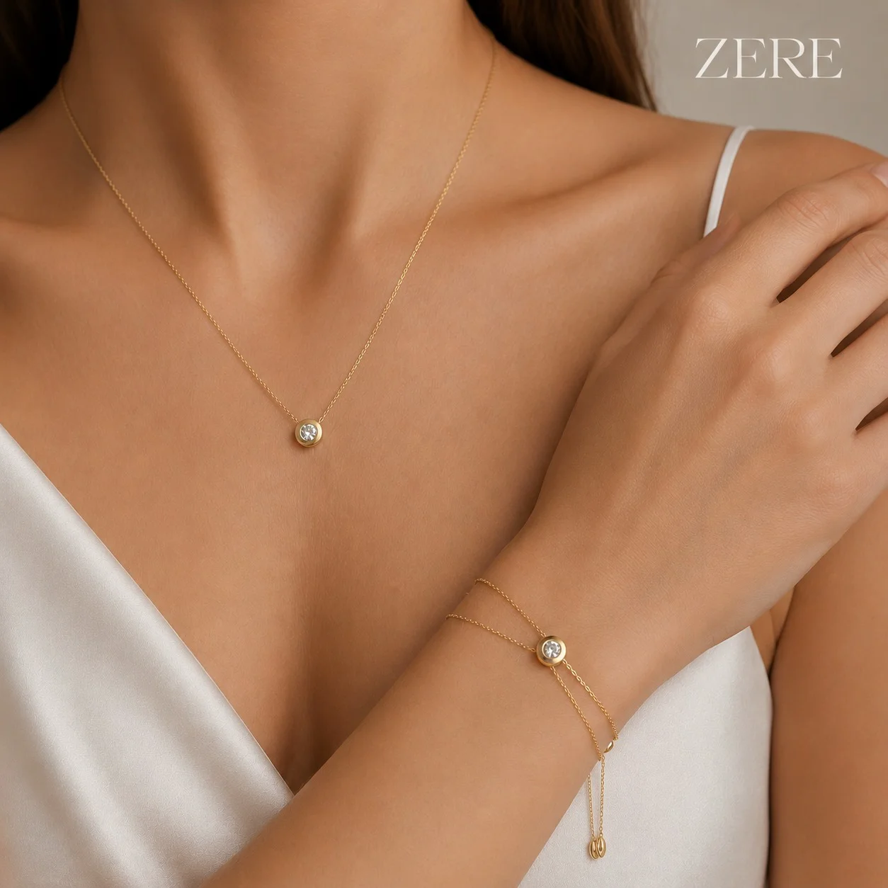 Комплект Zere ZR070509 золото 1.83гр купить,156000