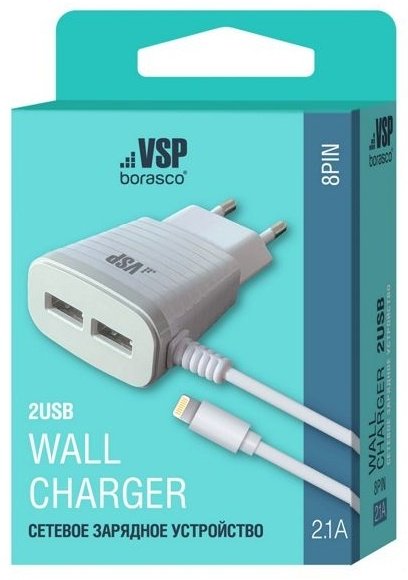 Зарядное устройство BoraSCO 38687 1 м белый купить,NaN