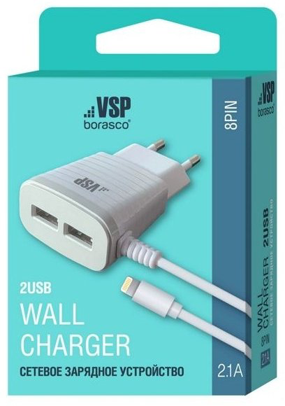 Зарядное устройство BoraSCO 38687 1 м белый купить,NaN