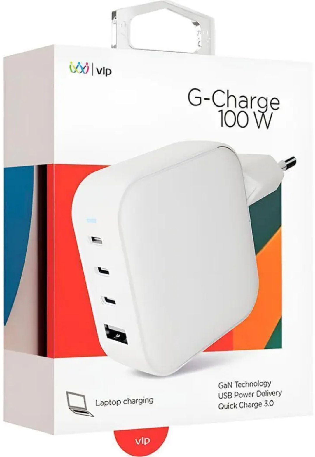 Зарядное устройство VLP G-Charge 100W USB Type-C, USB белый